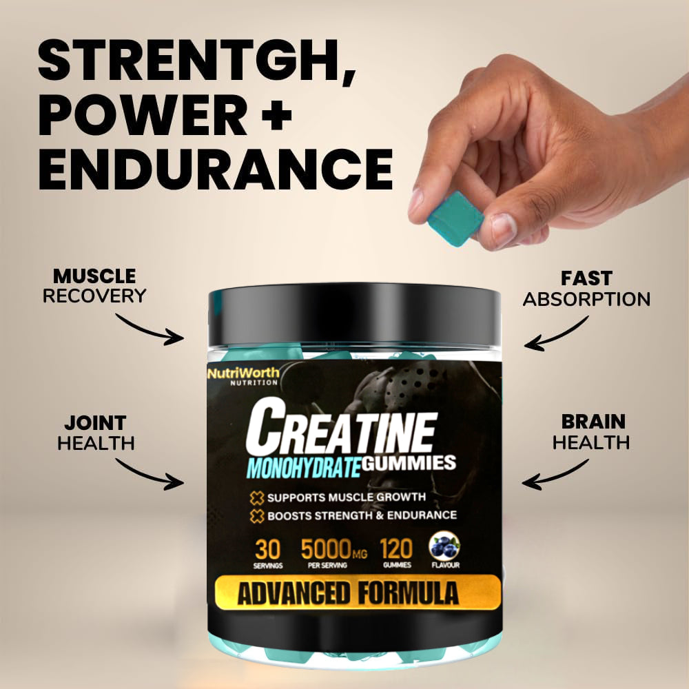 Nutriworth Creatine Gummies 30 Days -Strawberry