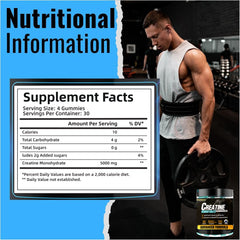 Nutriworth Creatine Gummies 30 Days -Blueberry